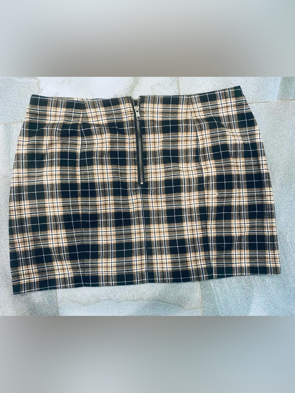 Pilcro Anthropologie 2 Piece Set Halter Backless Top Plaid Mini Skirt Sz L NWOT - Picture 3 of 9